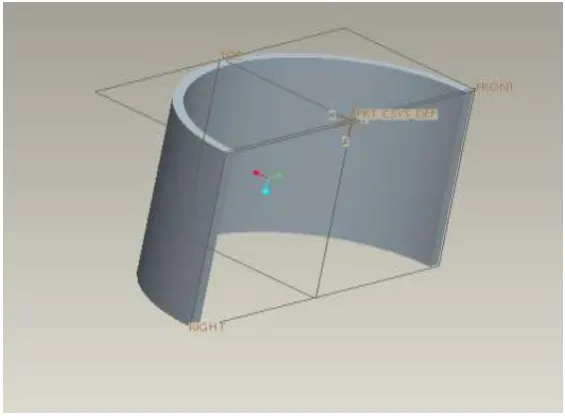 Figure 2.2.1: Model-1 of diameter 35mm & chord length 35mm 