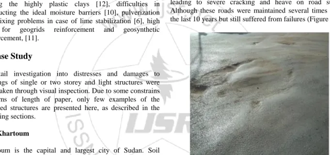 Figure 3: Severe distresses of heave on Alarda road, [13] 