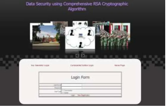 Fig 3 : Login for User 