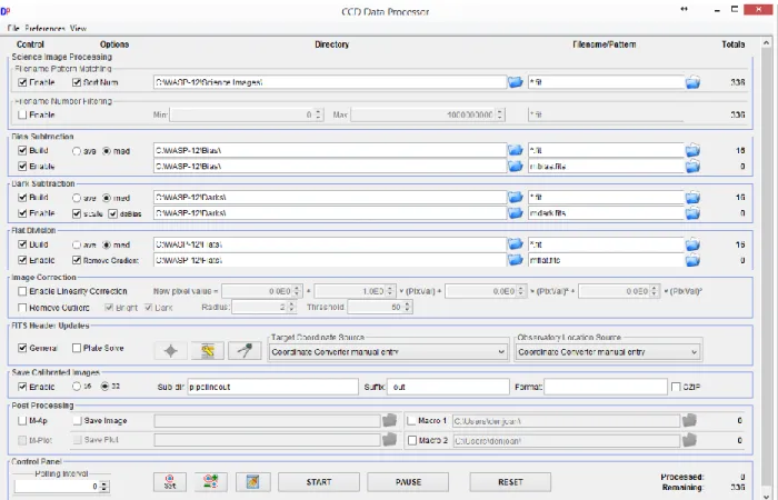 Figure 3. CCD Data Processor Screen 
