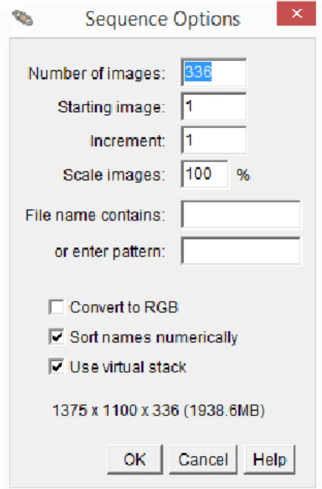 Figure 5. Sequence Options Screen 