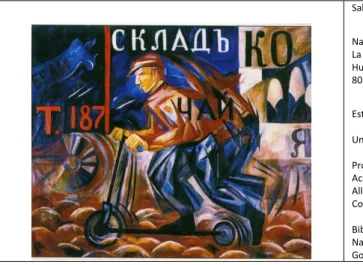 Figure 12 is surely the most damning piece of evidence in this pamphlet? It is a known fact  that Goncharova hardly ever repeated a composition and yet here we have seven versions  on  a  theme.  So  primitive  is  the  attempt  to  connive  the  viewer  t