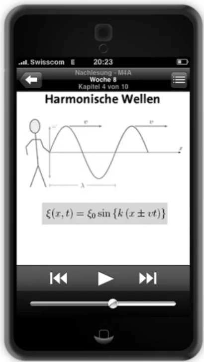 Figure 6.4: Weekly summary podcast on iPhone 	  
