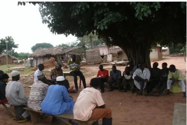 Figure 3.6: Focus group discussion with community members, Aframso, July, 2010 