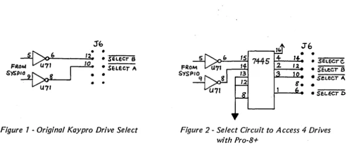 Figure 1 - Original Kaypro Drive Select 