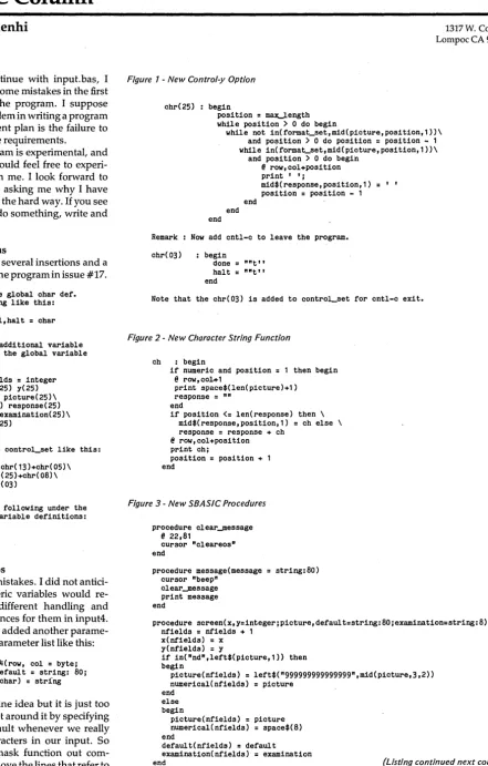 Figure 1 - New Control-y Option 