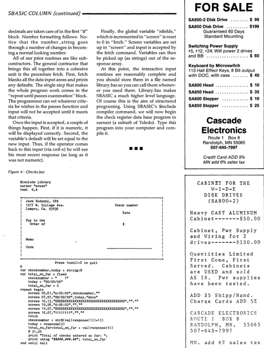 Figure 4 - Checks.bas 