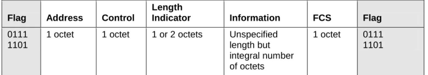 Figure 5.1: Frame Structure for Basic option 