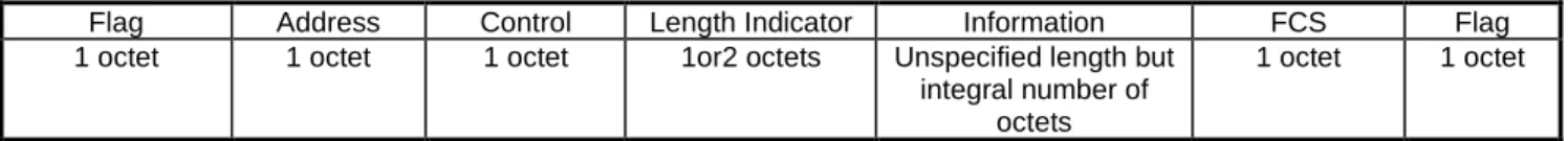 Figure 5: Frame Structure for Basic option