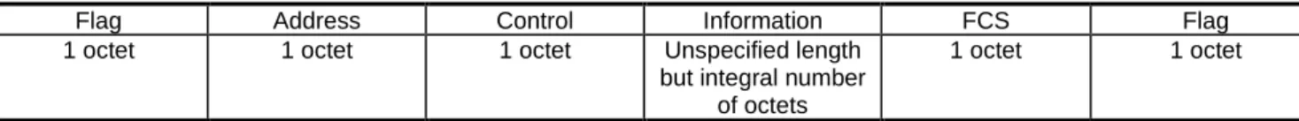 Figure 7: Frame Structure for Advanced option