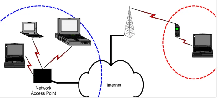 Figure 2: Example of two types of Network Access Points 