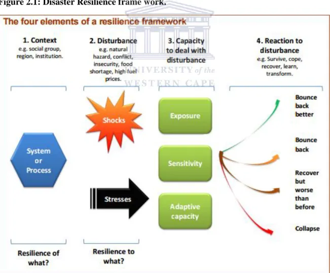 Figure 2.1: Disaster Resilience frame work. 