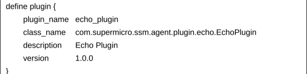 Figure 3-8 define plugin { 