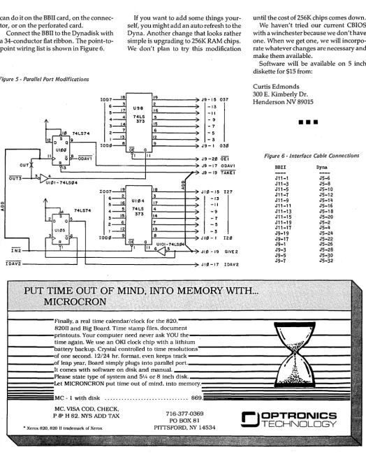 Figure 5 - Parallel Port Modifications 