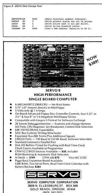 Figure 8 - BDOS Data Storage Pool 