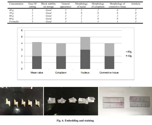 Fig. 6. Embedding and staining  