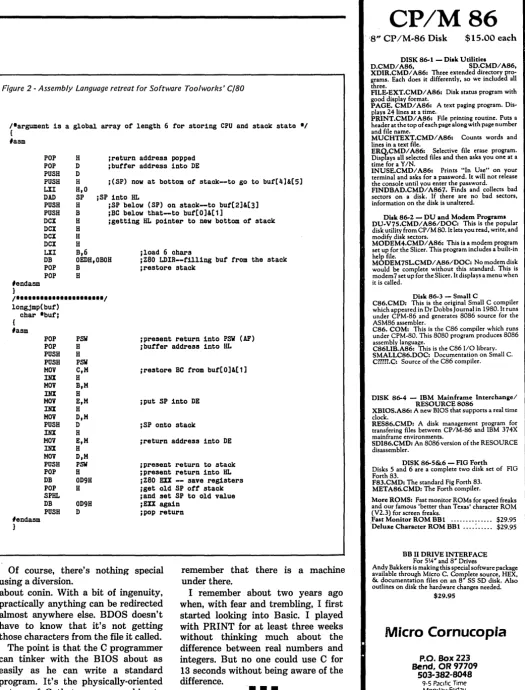 Figure 2 - Assembly Language retreat for Software Toolworks' el80 