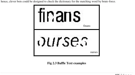 Fig 2.1 Gimpy CAPTCHA 
