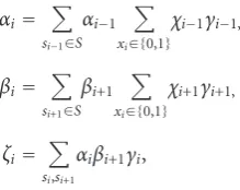 Figure 5. The channel state and transition nodes comprising