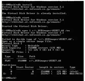 Fig. 2. Acquiring USB flash drive image, FTK Imager report