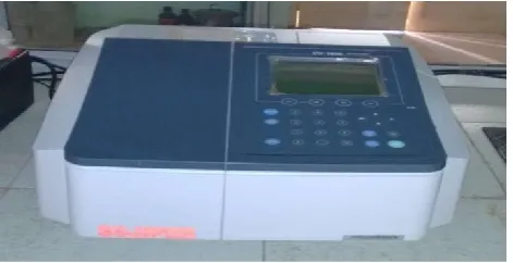 Figure 2. Instrument: UV-Visible spectrophotometer 
