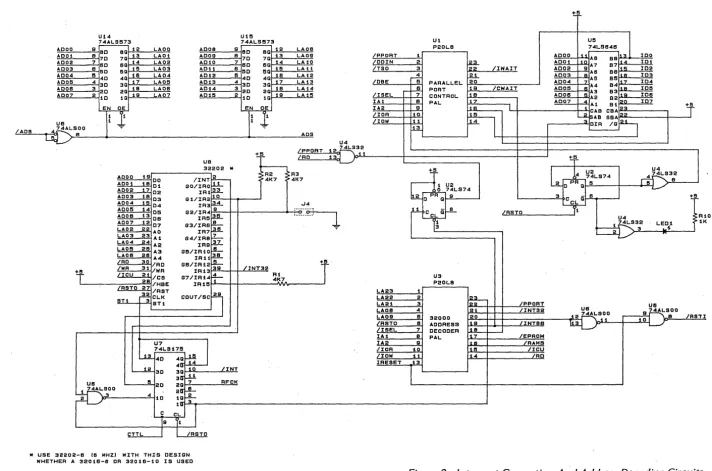 Figure 2 - Interrupt Generation And Address Decoding Circuits 