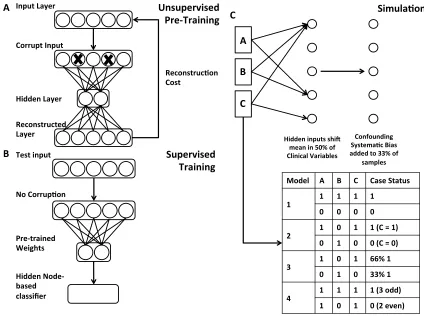 Figure 2.1: Diagram of Denoising Autoencoder and Simulation Procedure.