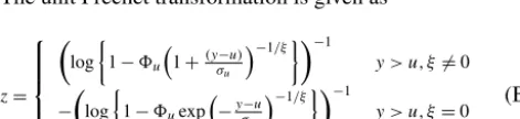 Table A1. Observed data, Z1 and Z2, and corresponding empiricalcumulative probabilities, P1 and P2.
