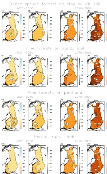 Figure 4. As in Fig. 3 but for multi-RCM mean change.