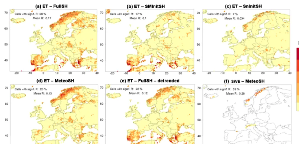Figure 10. Explanation of the skill in the hindcasts of evapotranspiration, for target month April as lead month 2