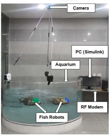 Fig. 5. The position concept design of the fish robot  