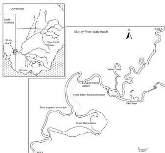 Figure 4. Map of case study reach.