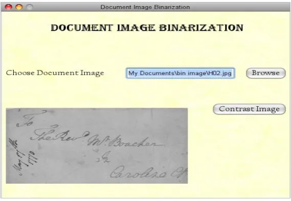 Fig 4.2. Select degraded document image. 