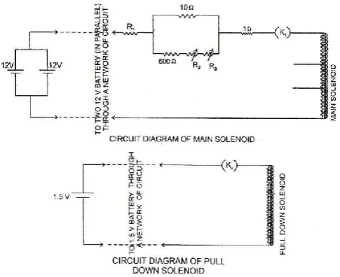 Figure 8 (a). Complete electrical circuit of Magnetic Float Densitometer (Stage-I) 
