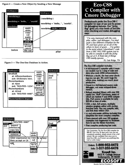 Figure 2 -Create a New Object by Sending a New Message 