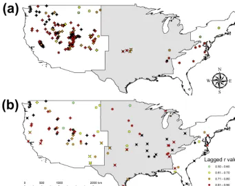 Figure 2. Locality map of examined in situ stations (ARM: X; SCAN:USCRN instead of ARM stations