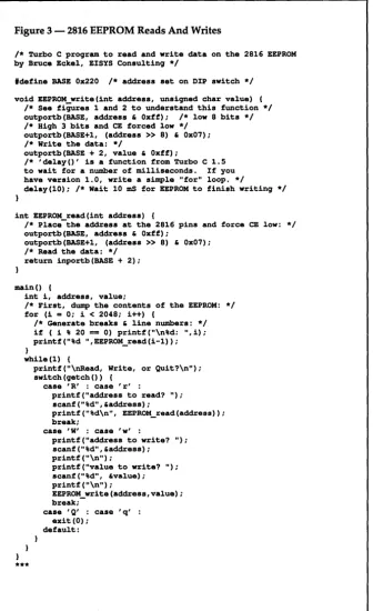 Figure 3 -2816 EEPROM Reads And Writes 