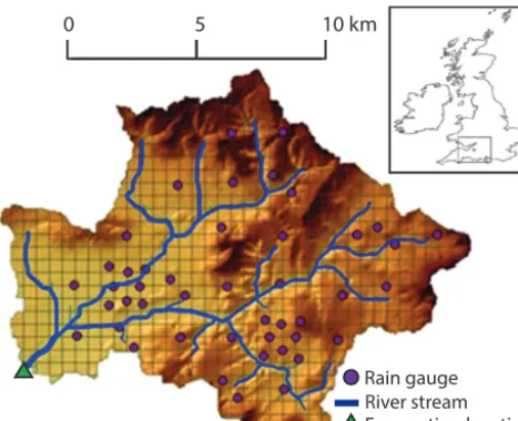 Figure 8. Brue catchment (from Shrestha and Solomatine, 2008).