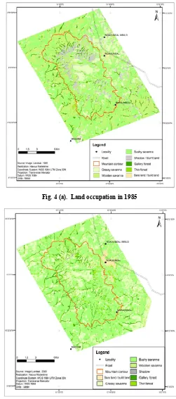 Fig. 4 (a).  Land occupation in 1985 