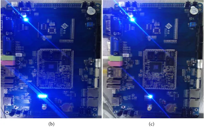 Figure 10. The control of the lights of two kinds of circuit boards respectively being realized (the speech recognition control of this paper is based on Chinese)