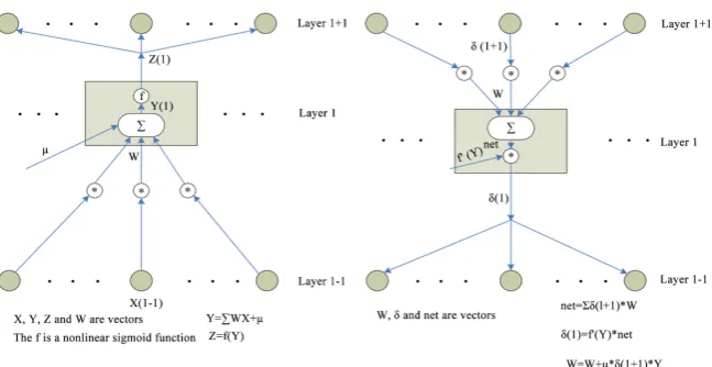 Figure 4. Schematic diagram of training pattern of deep backward propagation neural network