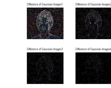 Figure 4.4: Difference of gaussian images feature for texture classification; it has further been determined that when LBP is combined with the Histogram  