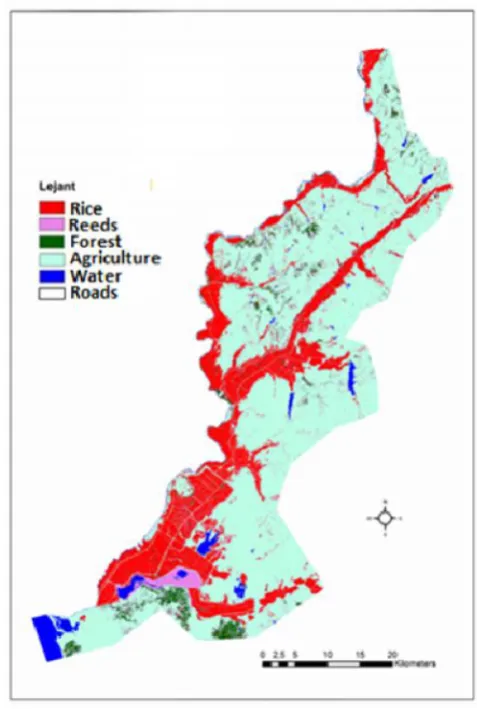 Table 4. Accuracy assessment of land use and land coverclassification (2011 Landsat image)