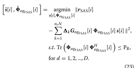 Table 1 Summary of the DT-ACMO RLS algorithm