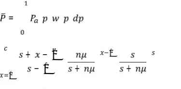 Table 1 shows the value of s and c corresponding ranges d1=nQDR, d2= nPQR, d3= nLQR and d0= nIQR from equation5,6,7,and 8 and also represents operating characteristic ratiofor specified values of s and c