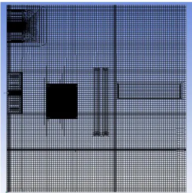 Figure 2: Meshing of Computational Domain 