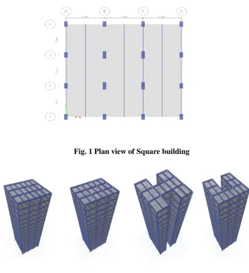 Fig. 1 Plan view of Square building 