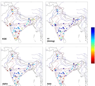 Figure 13. Subbasin clusters based on ﬂow signatures at different stages of the model set-up: (a) prior, and (b) regional.