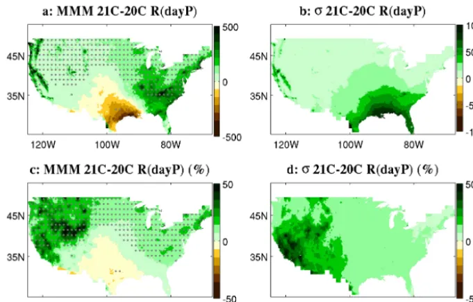 Figure 12. Projections of changes in erosivity: difference between 2079–2099 and 1980–2000, where the future period is simulated undersemble mean difference in percent of mean 20th century values.RCP8.5 scenario and the past is from the historical simulati