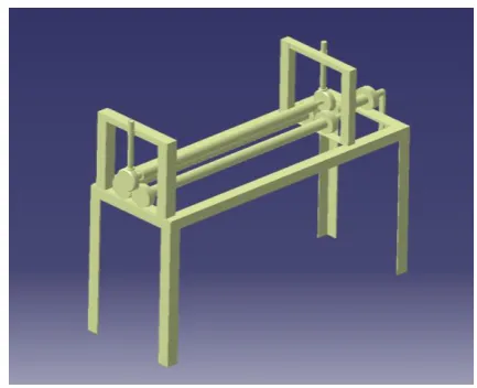 Fig.2. shows the assembly of three roll pyramidal bending machine. 